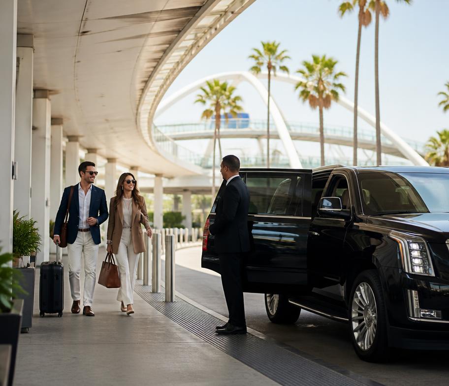Airport pickup from Palm Springs Limo